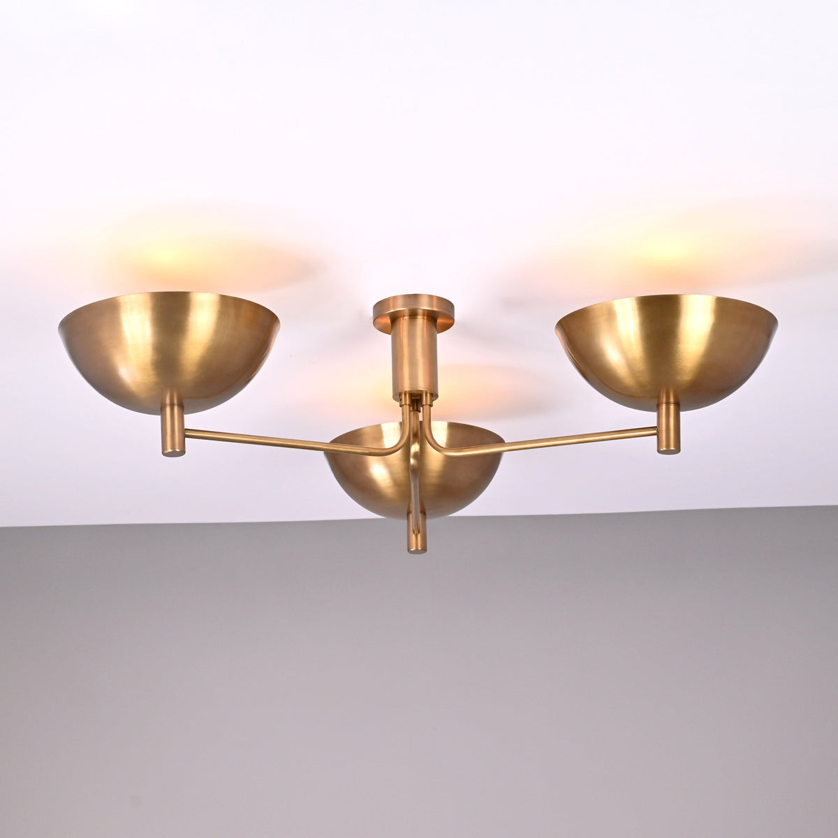 Vienna Discus  - Flush Mount Uplifting Chandelier - 3 Lights - 32352