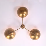 Vienna Discus  - Flush Mount Uplifting Chandelier - 3 Lights - 32352