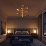 Zurich Ortbital  -  Uplifting Ceiling Chandelier - 5 Lights - 32356