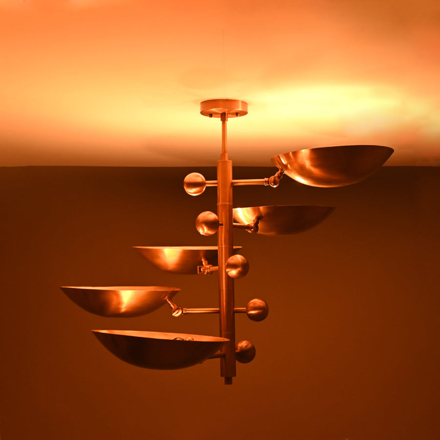 Zurich Ortbital  -  Uplifting Ceiling Chandelier - 5 Lights - 32356
