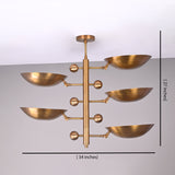 Zurich Ortbital  -  Uplifting Ceiling Chandelier - 5 Lights - 32356