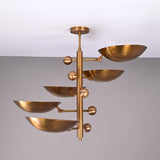 Zurich Ortbital  -  Uplifting Ceiling Chandelier - 5 Lights - 32356