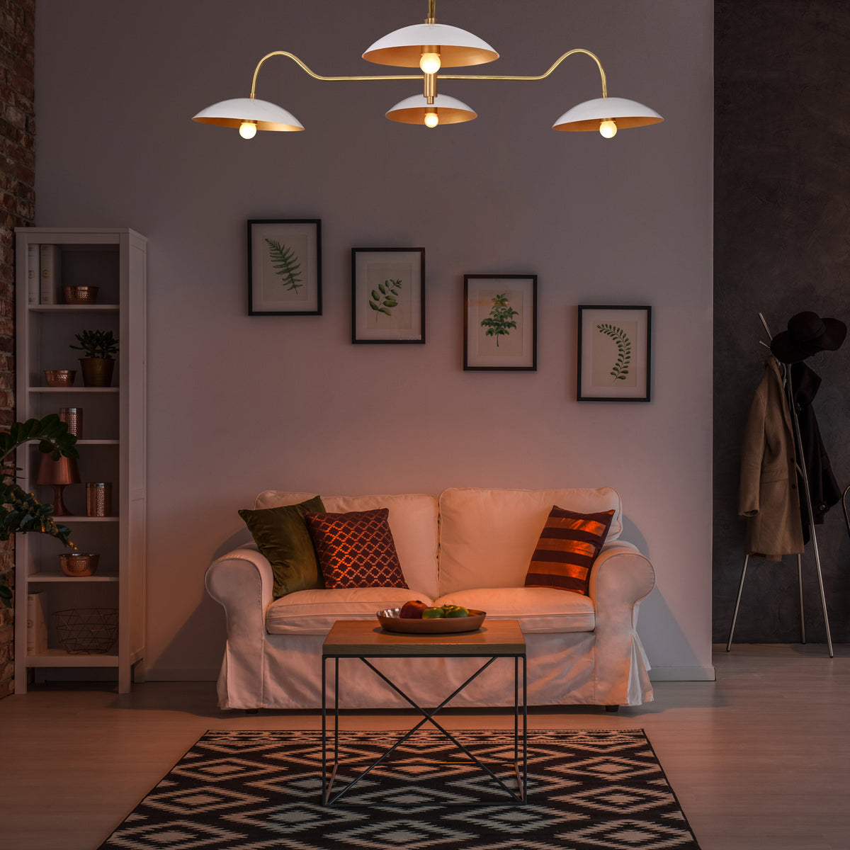 Cairo Ortbital  -  Uplifting Ceiling Chandelier - 4 Lights - 32359