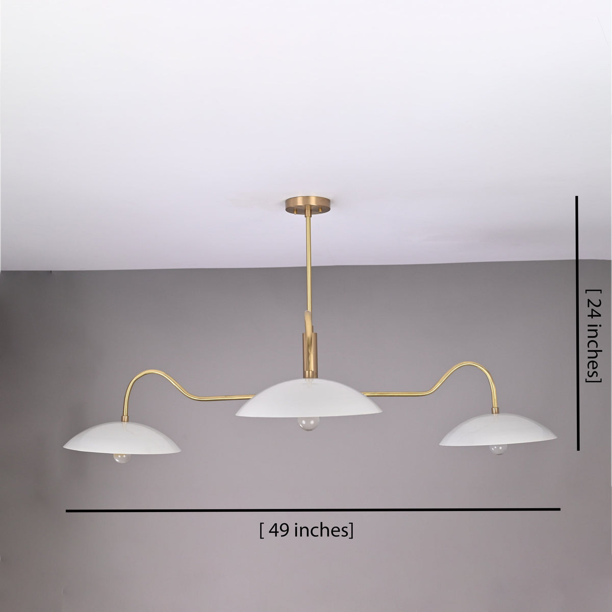 Kyoto Orbital - Brass Chandelier - 4 Lights - 32357