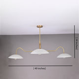 Kyoto Orbital - Brass Chandelier - 4 Lights - 32357