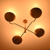 Monaco Ortbital  -  Uplifting Mid-century Chandelier - 4 Lights - 32366