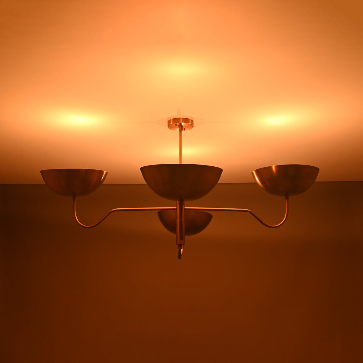 Monaco Ortbital  -  Uplifting Mid-century Chandelier - 4 Lights - 32366