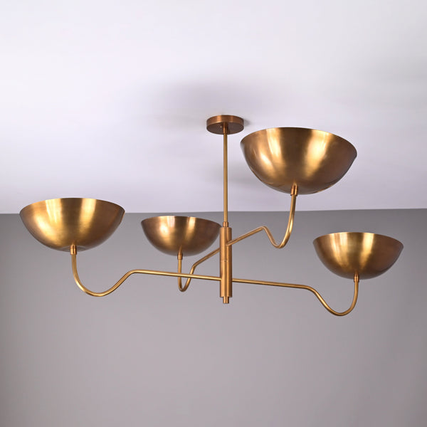 Monaco Ortbital  -  Uplifting Mid-century Chandelier - 4 Lights - 32366