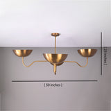 Monaco Ortbital  -  Uplifting Mid-century Chandelier - 4 Lights - 32366