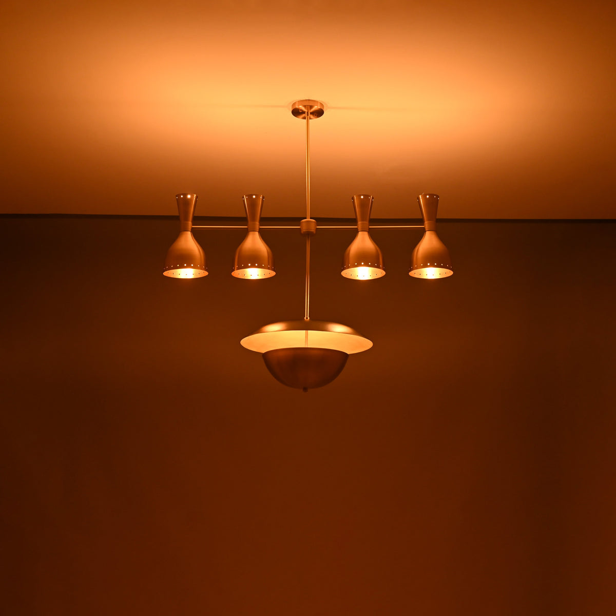 Rome Pivot - Diabolo Ceiling Chandelier - 11 Lights - 32368