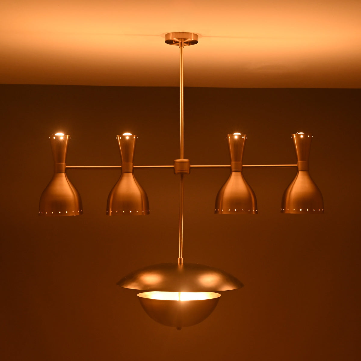 Rome Pivot - Diabolo Ceiling Chandelier - 11 Lights - 32368