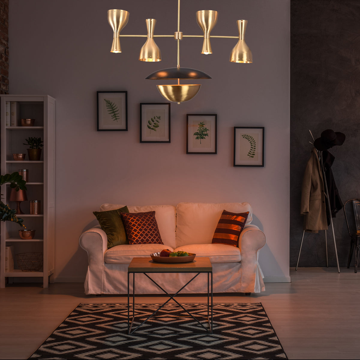 Rome Pivot - Diabolo Ceiling Chandelier - 11 Lights - 32368