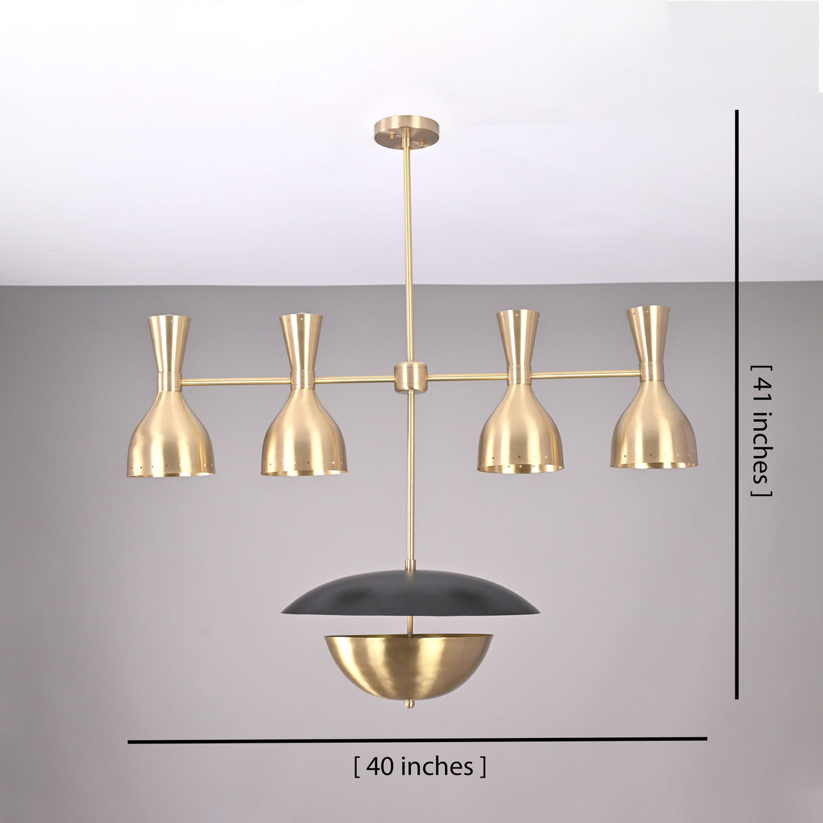 Rome Pivot - Diabolo Ceiling Chandelier - 11 Lights - 32368