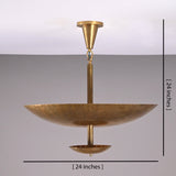 Lisbon Discus  -  Uplifting Ceiling Chandelier - 5 Lights - 32373