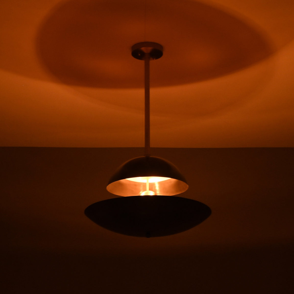 Paris Discus  -  Uplifting Mid-century Chandelier - 5 Lights - 32379
