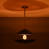 Paris Discus  -  Uplifting Mid-century Chandelier - 5 Lights - 32379