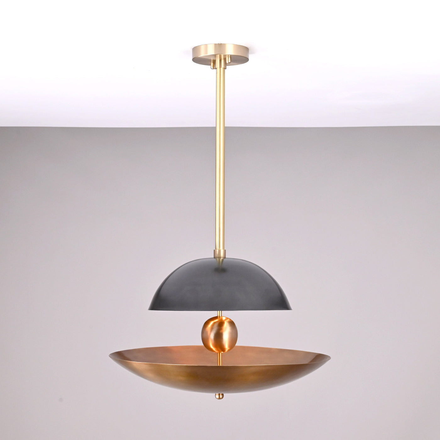Paris Discus  -  Uplifting Mid-century Chandelier - 5 Lights - 32379
