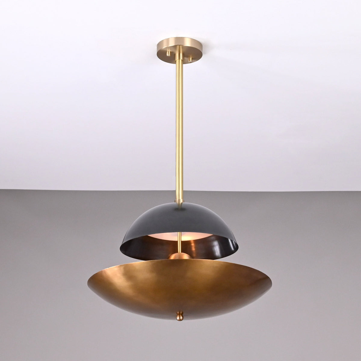 Paris Discus  -  Uplifting Mid-century Chandelier - 5 Lights - 32379
