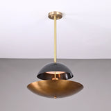 Paris Discus  -  Uplifting Mid-century Chandelier - 5 Lights - 32379