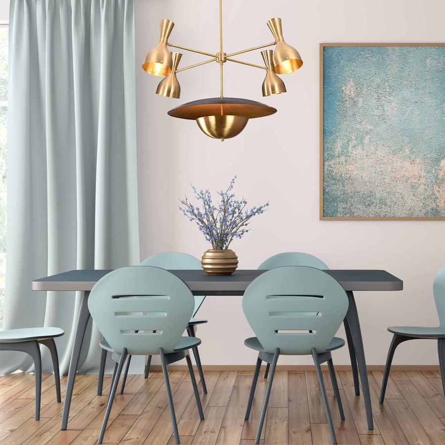 Stockholm Pivot - Diabolo Mid-century Chandelier - 11 Lights - 32383