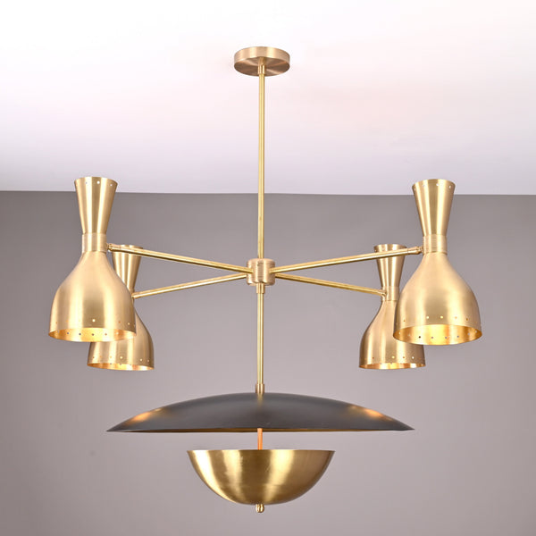 Stockholm Pivot - Diabolo Mid-century Chandelier - 11 Lights - 32383