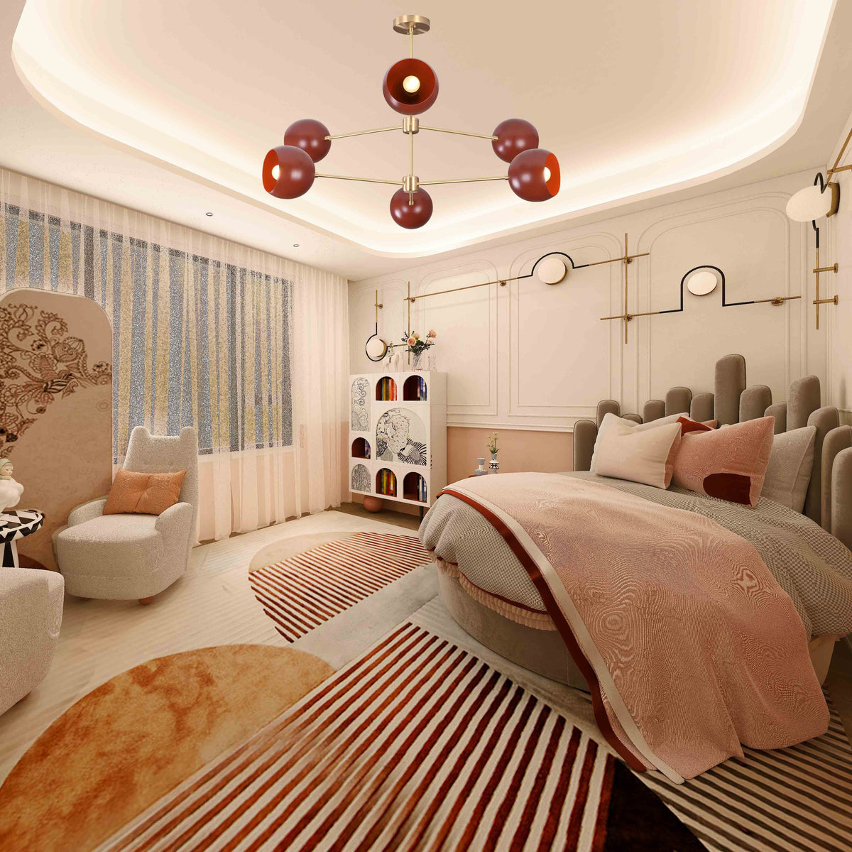 Havana Halo - Pendant Chandelier - 6 Lights - 32384
