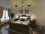Havana Discus  - Flush Mount Uplifting Brass Chandelier - 3 Lights - 32385