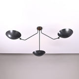 Havana Discus  - Flush Mount Uplifting Brass Chandelier - 3 Lights - 32385