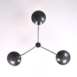 Havana Discus  - Flush Mount Uplifting Brass Chandelier - 3 Lights - 32385