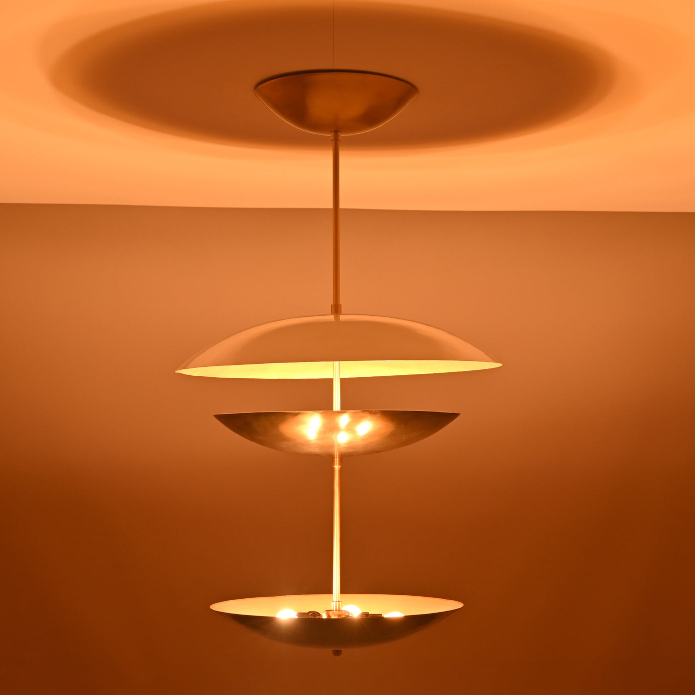 Oslo Cascade  -  Uplifting Brass Chandelier - 10 Lights - 32393