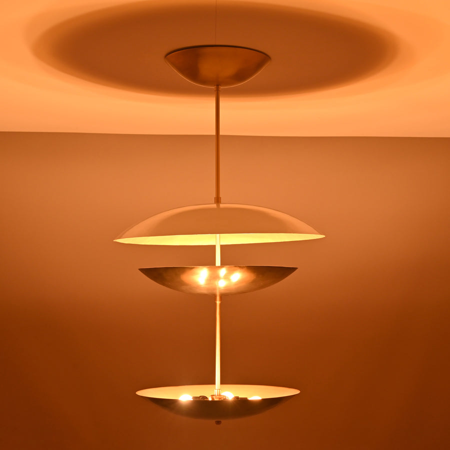 Oslo Cascade  -  Uplifting Brass Chandelier - 10 Lights - 32393
