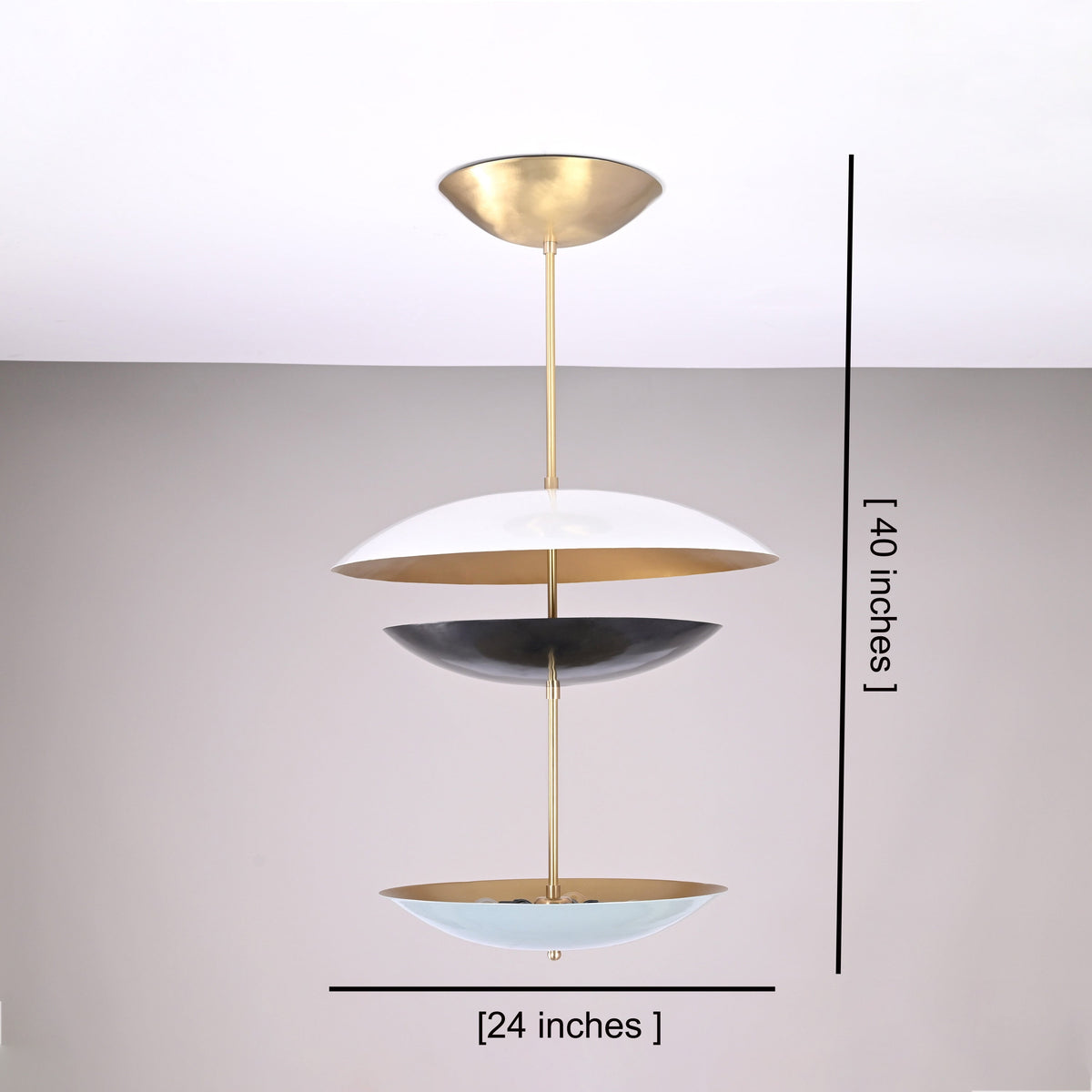 Oslo Cascade  -  Uplifting Brass Chandelier - 10 Lights - 32393