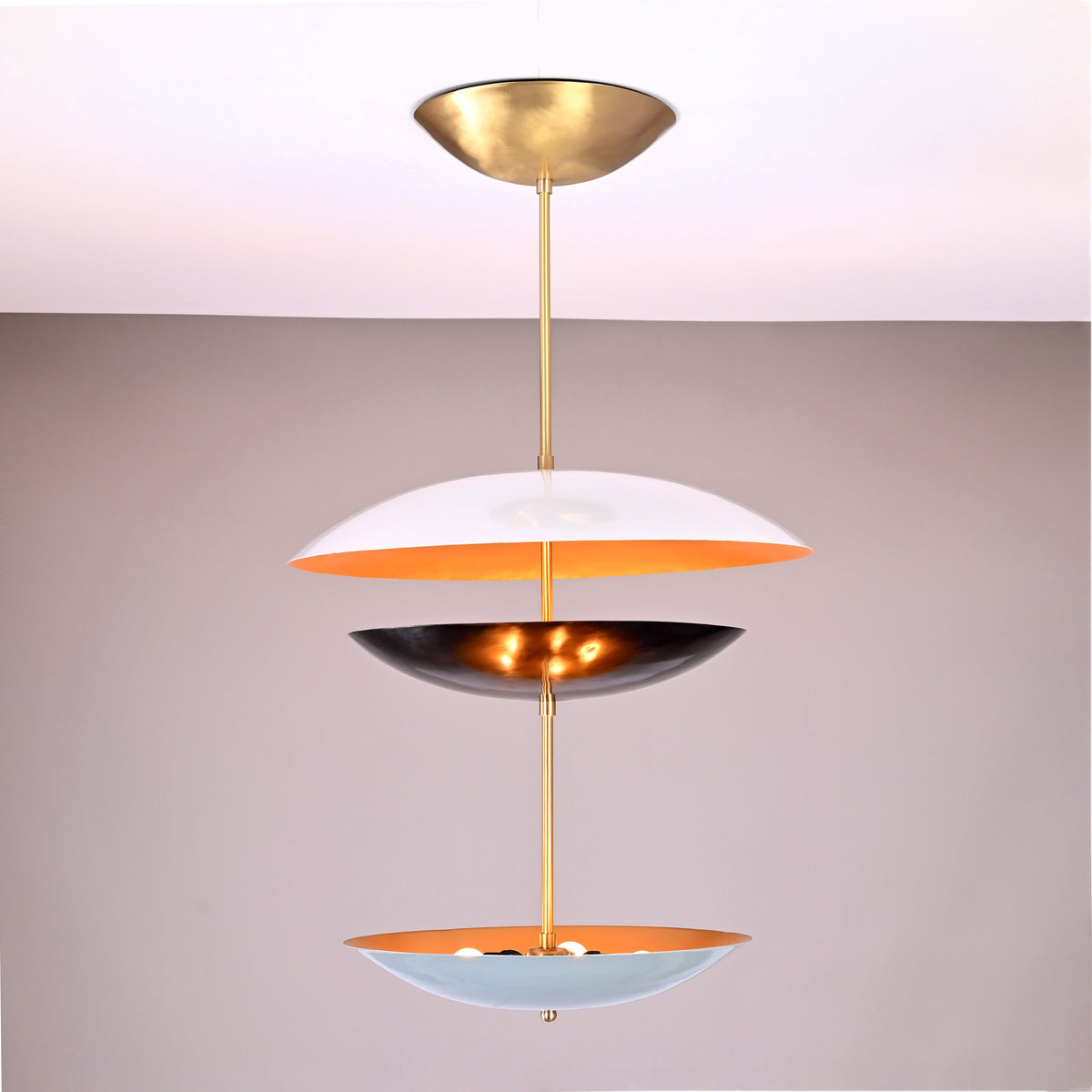 Oslo Cascade  -  Uplifting Brass Chandelier - 10 Lights - 32393