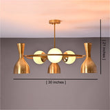 Kyoto Pivot - Diabolo Mid-century Chandelier - 9 Lights - 32395