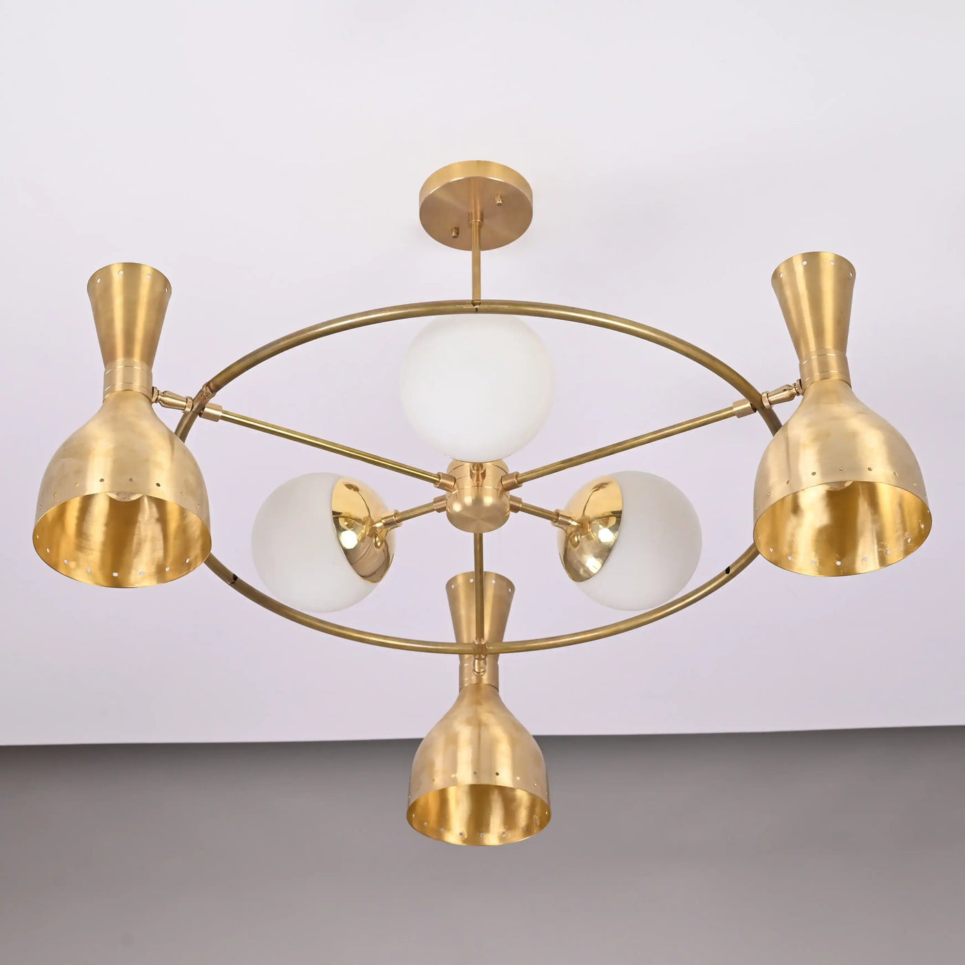 Kyoto Pivot - Diabolo Mid-century Chandelier - 9 Lights - 32395