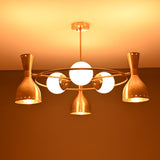 Kyoto Pivot - Diabolo Mid-century Chandelier - 9 Lights - 32395