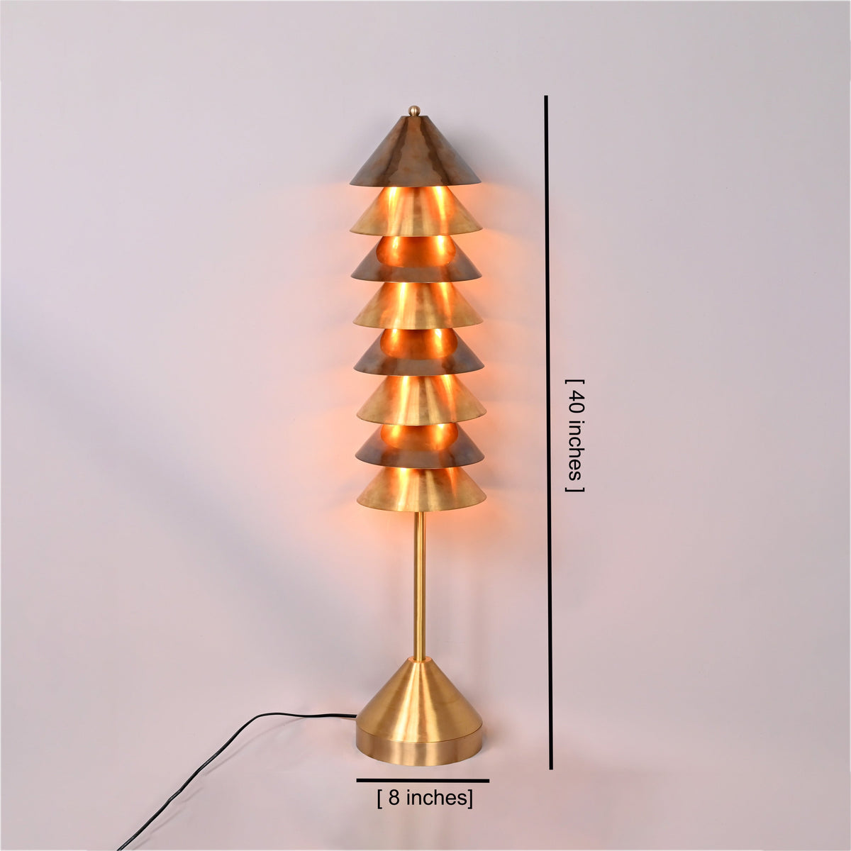 Havana Floor - Brass Floor Lamp - 24 Lights - 32396