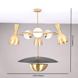Havana Pivot - Diabolo Pendant Chandelier - 12 Lights - 32398