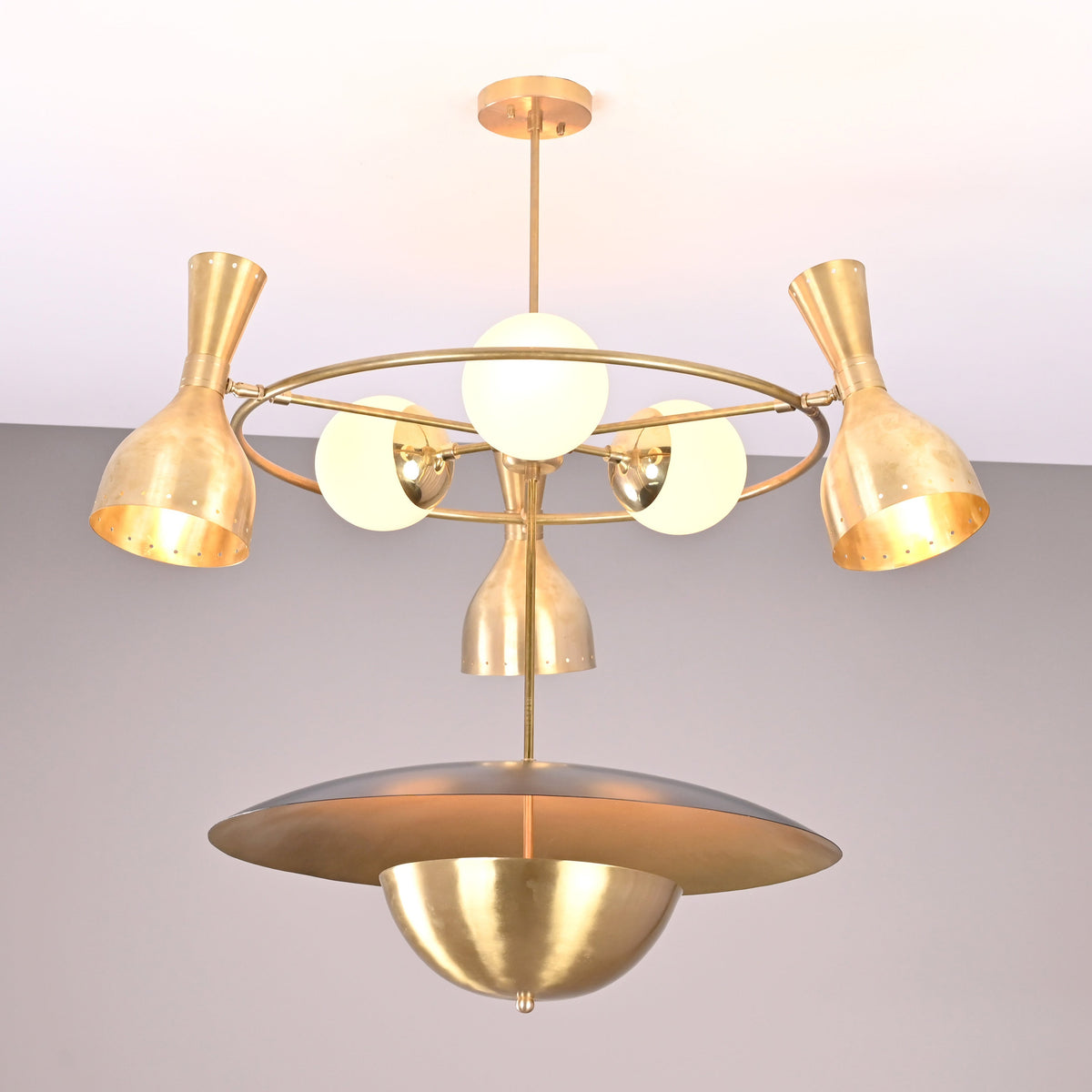 Havana Pivot - Diabolo Pendant Chandelier - 12 Lights - 32398