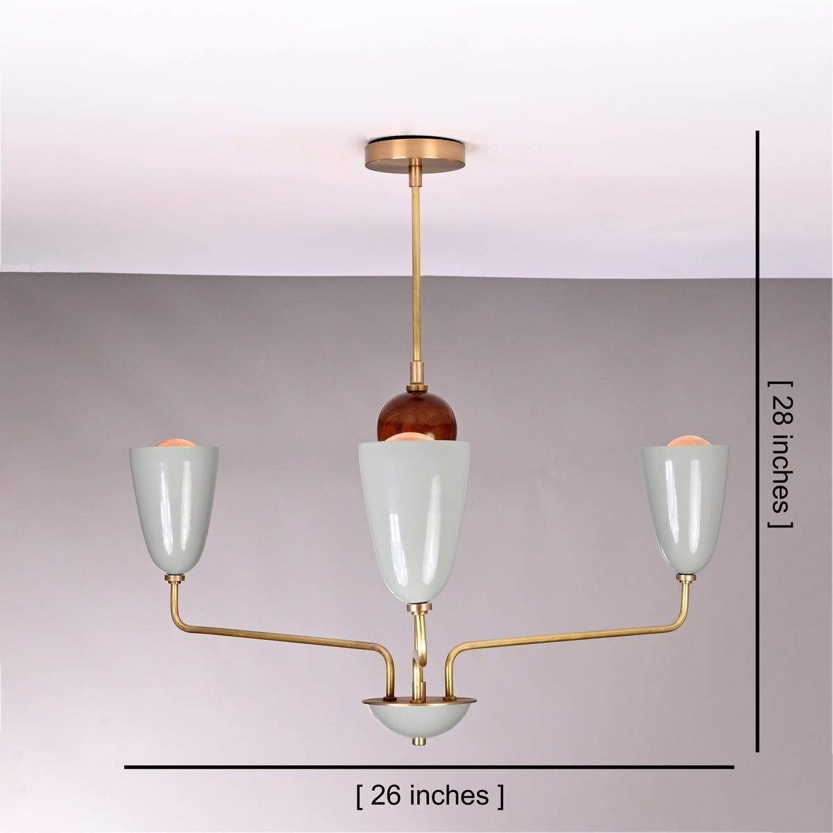 Oslo Halo – 3 Light Chandelier – 26 Inch – Model 32417