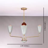 Oslo Halo – 3 Light Chandelier – 26 Inch – Model 32417