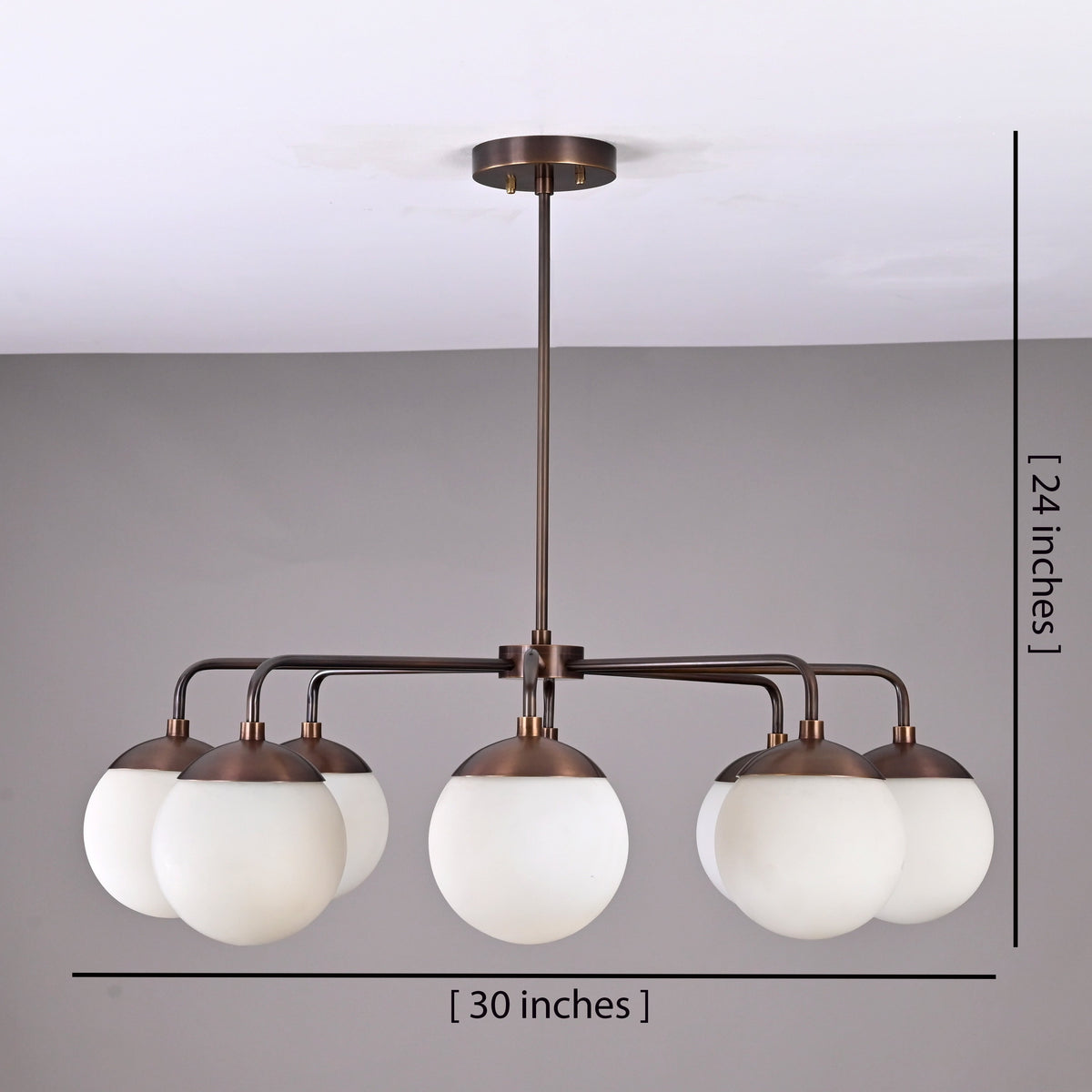 Havana Halo Mid-century Chandelier - 8 Lights - 32465