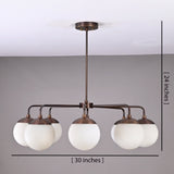 Havana Halo Mid-century Chandelier - 8 Lights - 32465