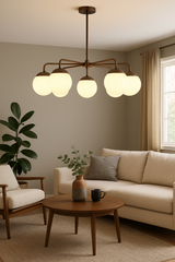 Havana Halo Mid-century Chandelier - 8 Lights - 32465