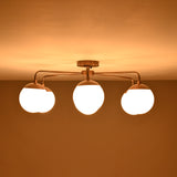 Berlin Halo - Flush Mount Brass Chandelier - 7 Lights - 32467