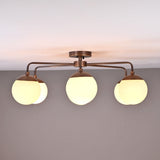 Berlin Halo - Flush Mount Brass Chandelier - 7 Lights - 32467