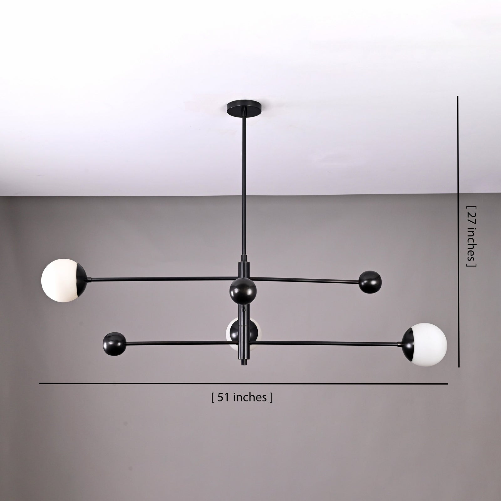 Size guide for Prague Halo - Brass Chandelier - 3 Lights - 32476