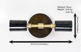 Milan Halo - Diabolo Wall Sconce - 9" - 32542