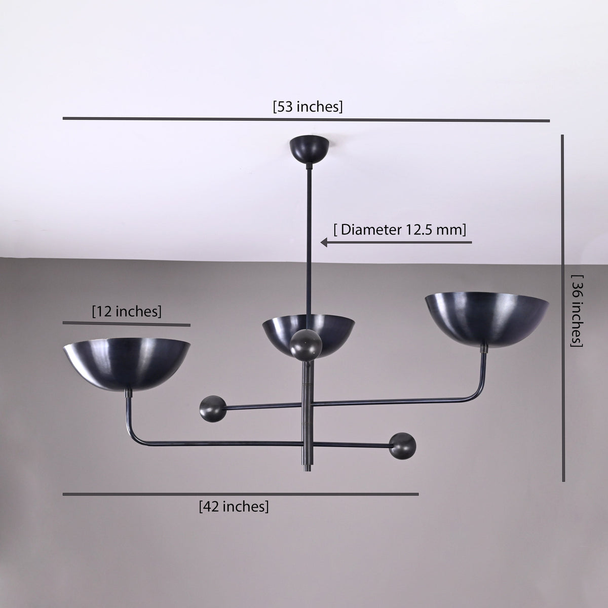 Copenhagen Ortbital  -  Uplifting Pendant Chandelier - 3 Lights - 32252
