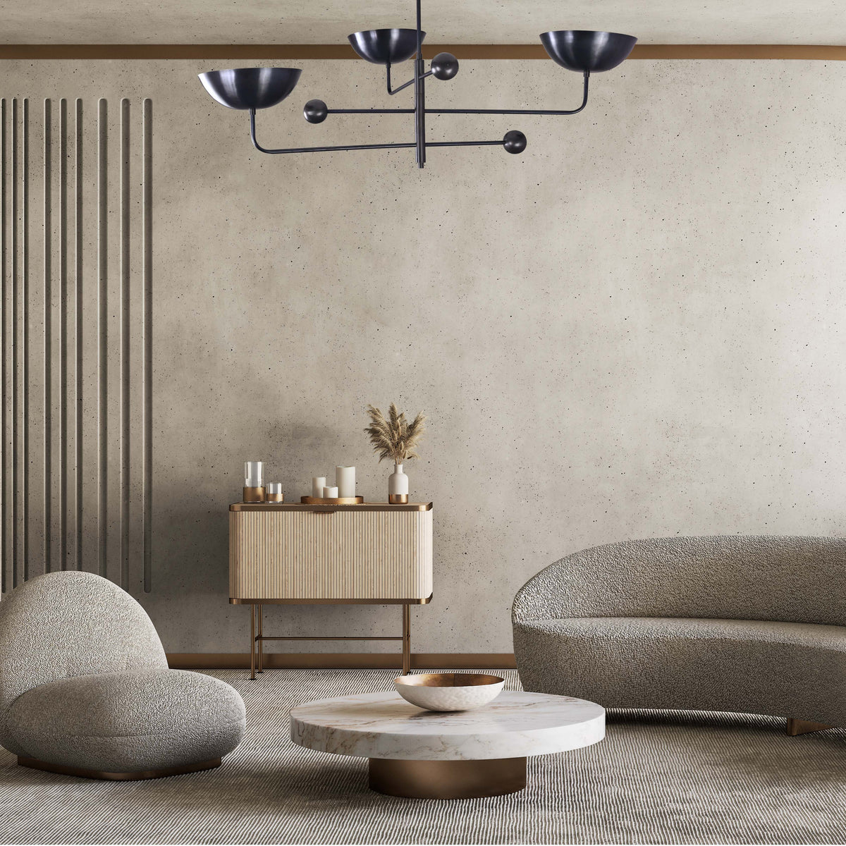 Copenhagen Ortbital  -  Uplifting Pendant Chandelier - 3 Lights - 32252